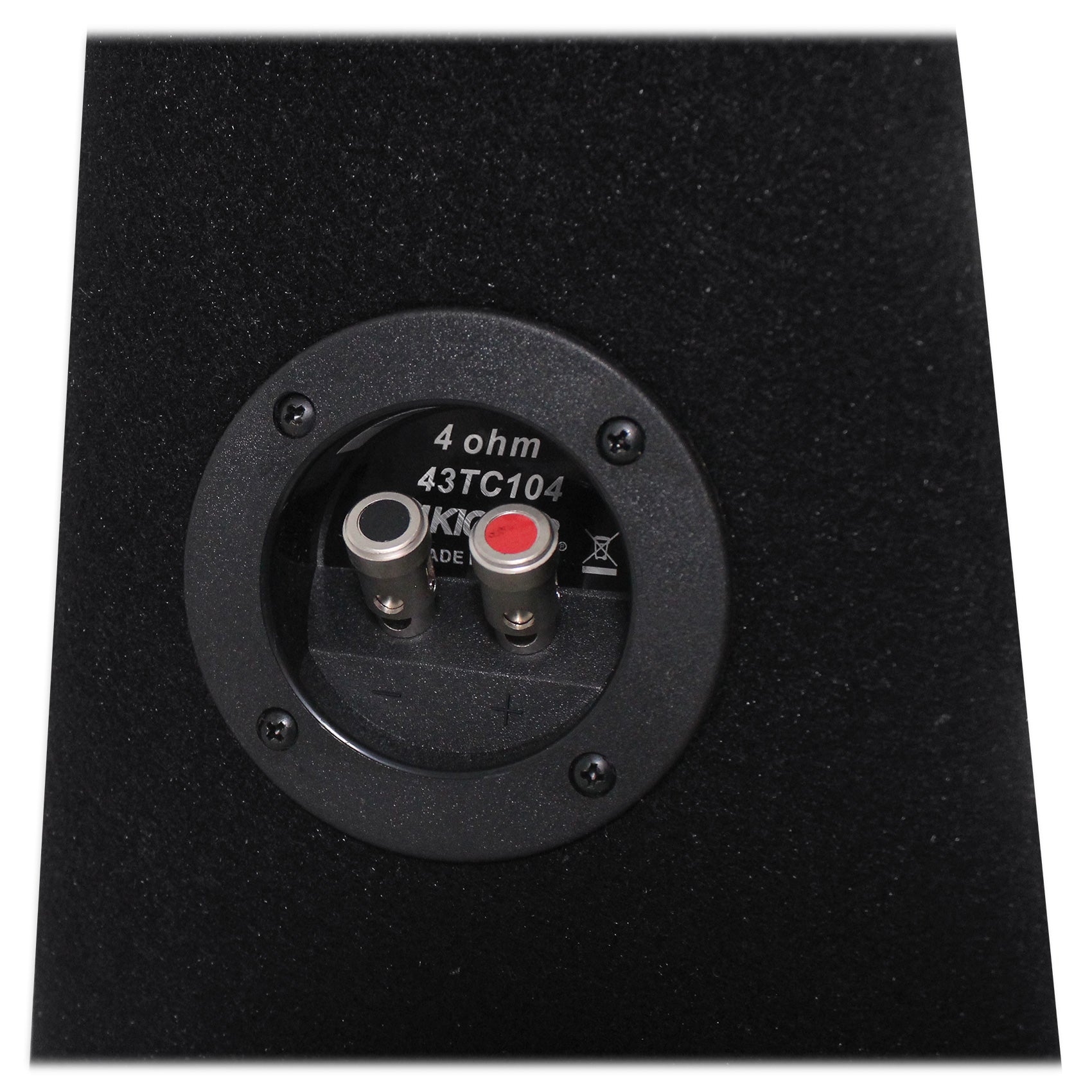 KICKER 43TC104 Comp 10" Subwoofer In Sub Box Enclosure+2-Ch. Amplifier+Amp Kit