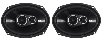 (2) Kicker 43DSC69304 DSC6930 6x9 360w 3-Way Car Speakers+(2) Enclosures DS693