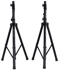 Pair Rockville Tripod DJ PA Speaker Stands Adjustable Height