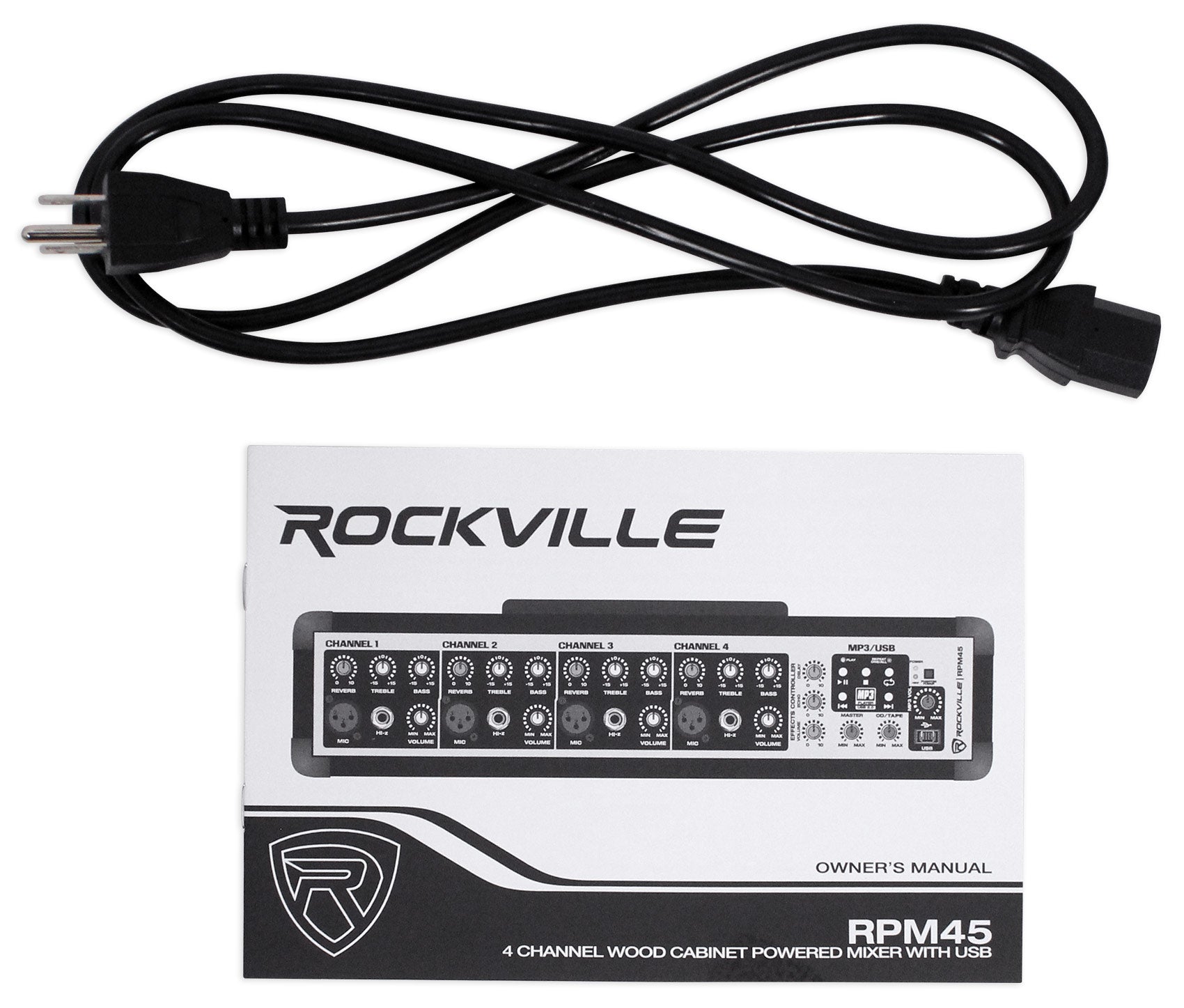 SPG88 8" 2-Pack + RPM45 Powered Mixer Bundle