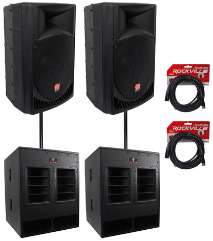 RPG15 2-Pack + RBG18FA Subwoofers 2-Pack Bundle