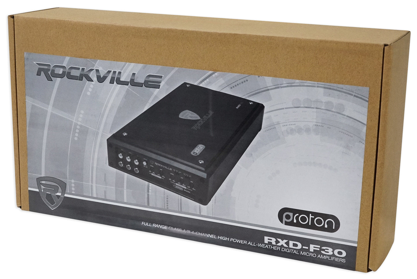 RXD-F30 + RMWK4 4‑AWG Marine Amp Kit Bundle