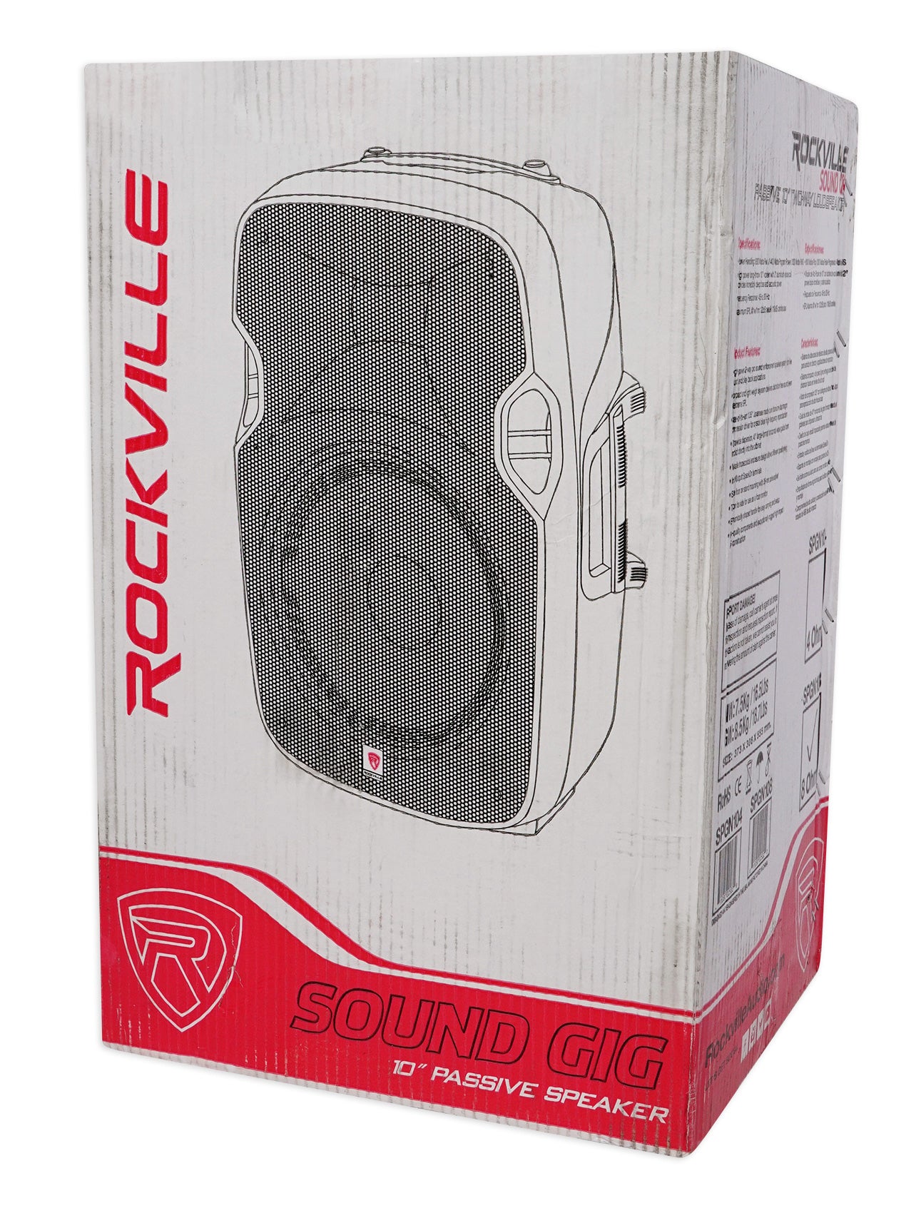 SPGN108 2-Pack + RVSS2 Speaker Stand Bundle