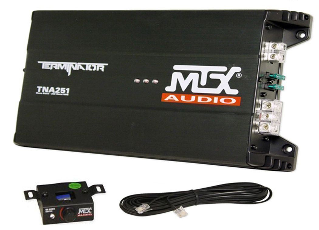 MTX Terminator TNP212D2 1200w Dual 12” Subwoofers/Box/Amp Package+Free Speaker !
