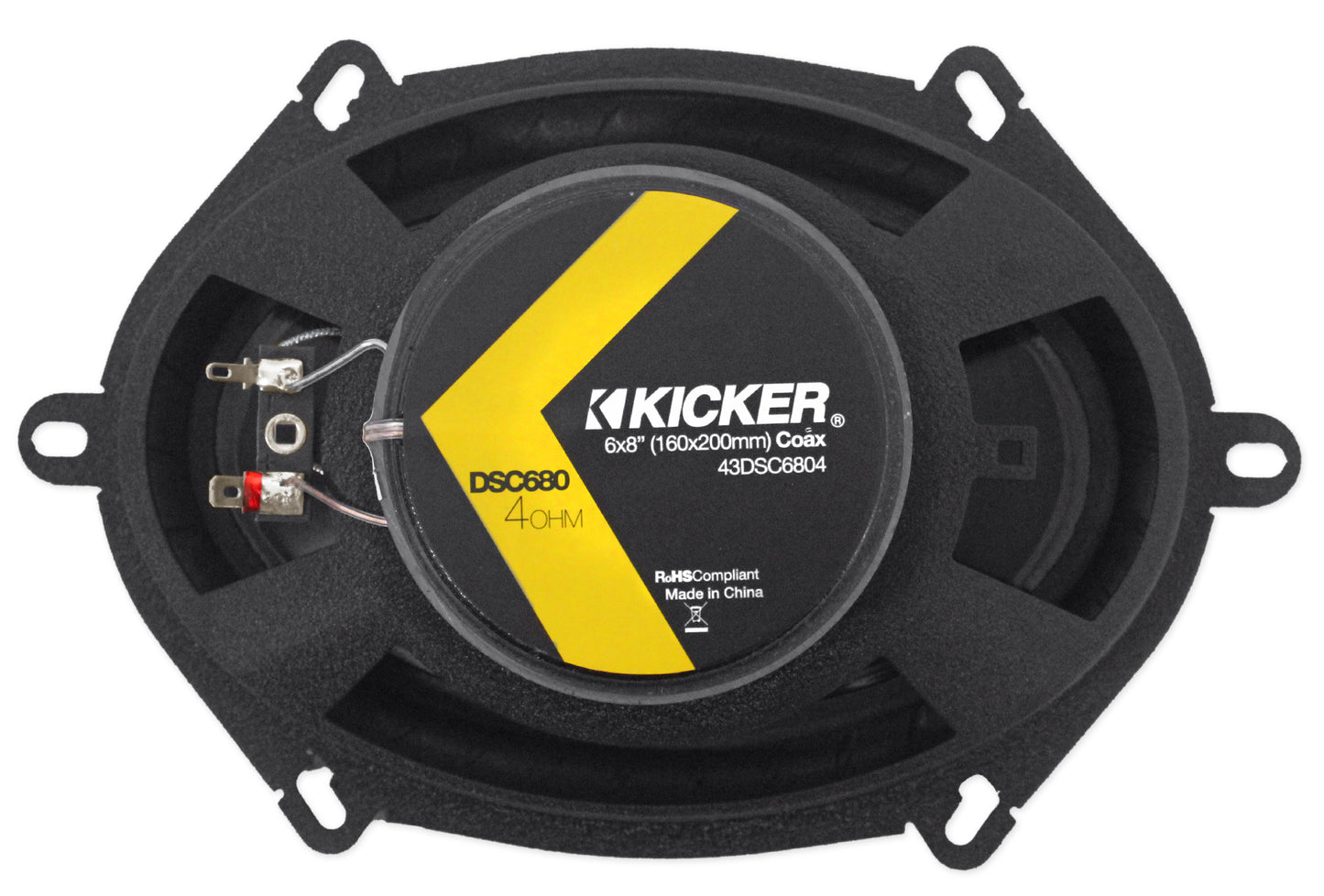 Kicker 6x8" Front+Rear Speaker Replacement Kit For 05-07 Ford F-250/350/450/550