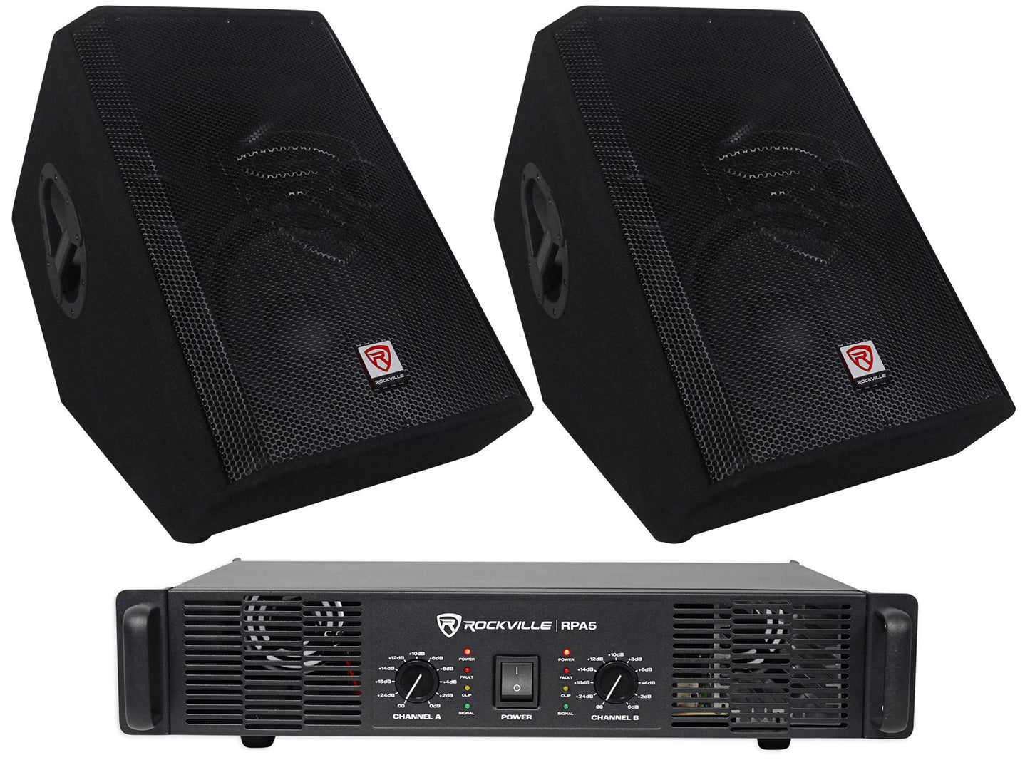 RSM12P 2-Pack + RPA5 Amplifier Bundle
