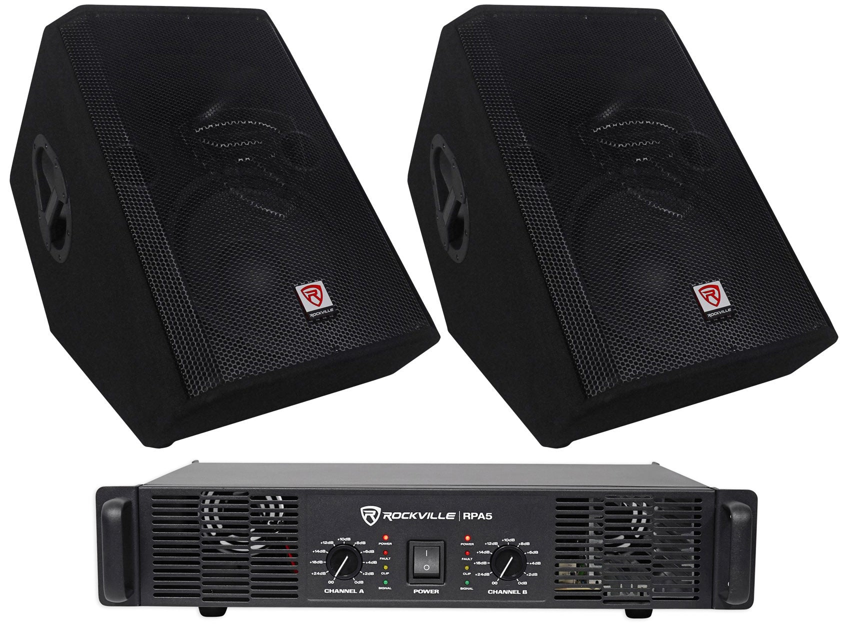 RSM12P 2-Pack + RPA5 Amplifier Bundle