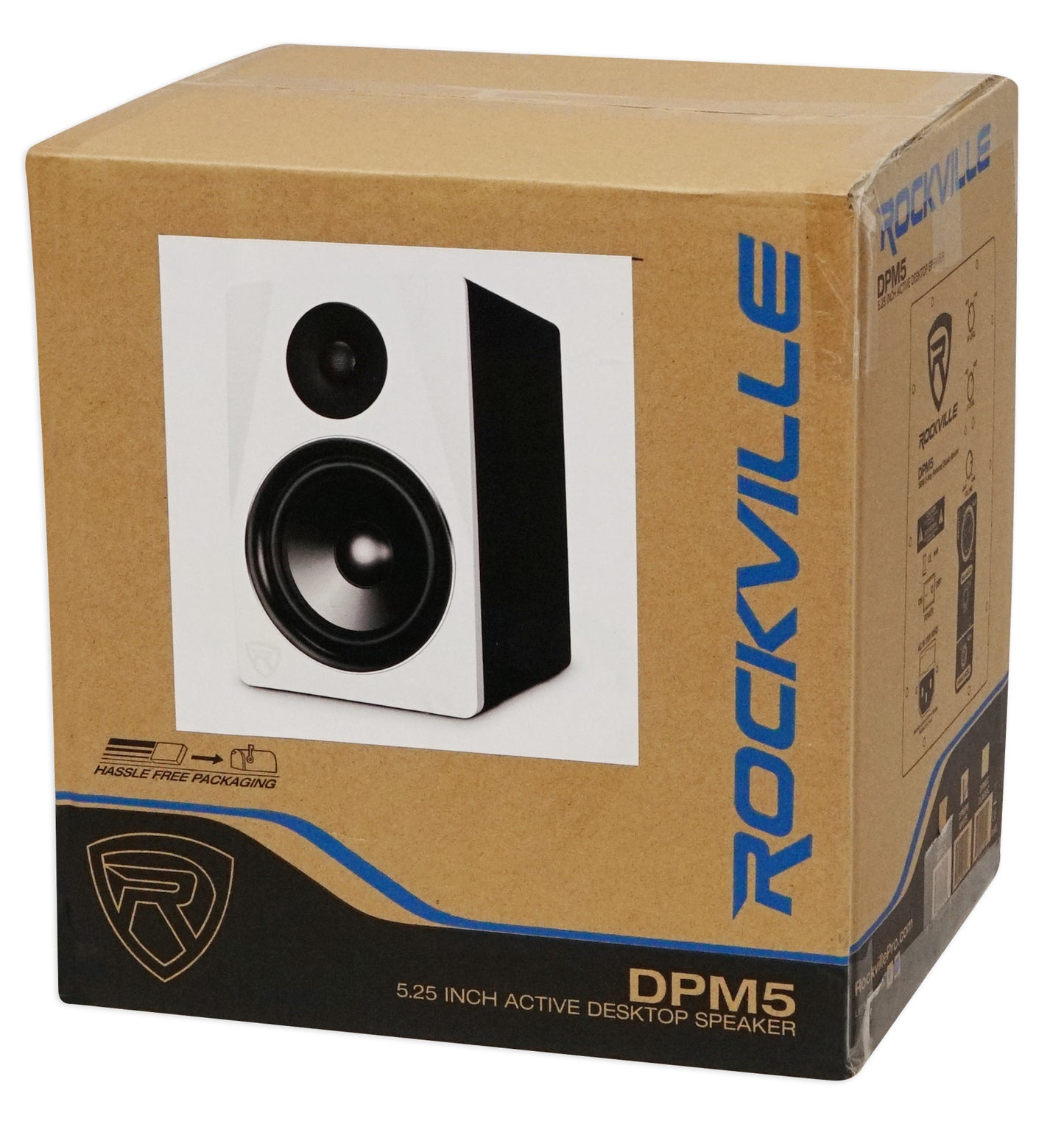 DPM5W White 2-Pack + RVSM1 Stands Bundle