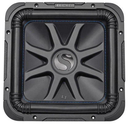 2) Kicker L7S124 12" Solobaric L7S Car Subs+Vented Box+1500W Amplifier+Amp Kit