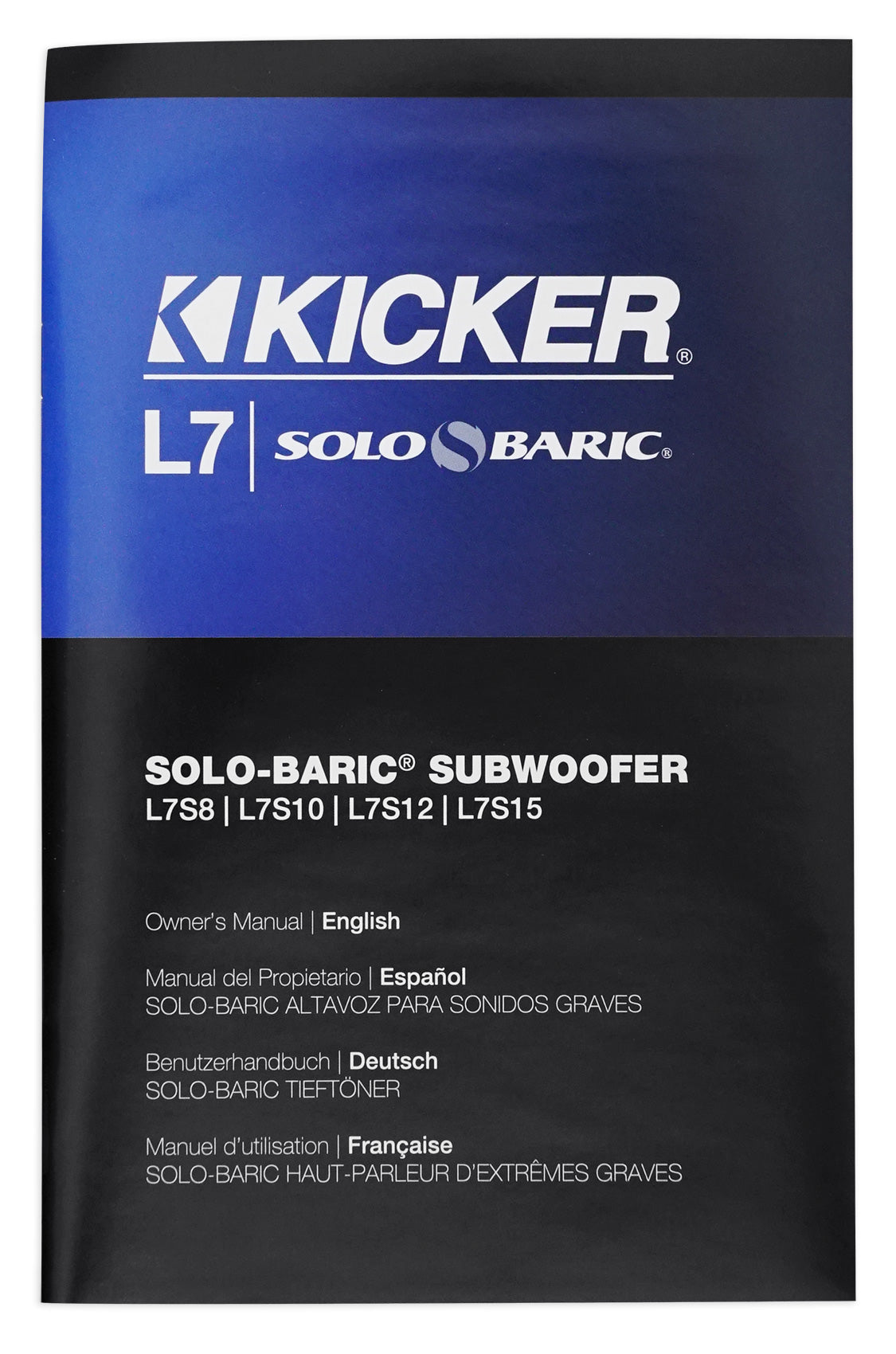 Kicker L7S104 10" Solo Baric L7S Square Car Subwoofer + Vented Sub Box Enclosure
