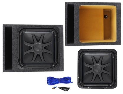 Kicker 15" Solo Baric L7S L7S152 Solobaric Subwoofer+Vented Sub Box Enclosure
