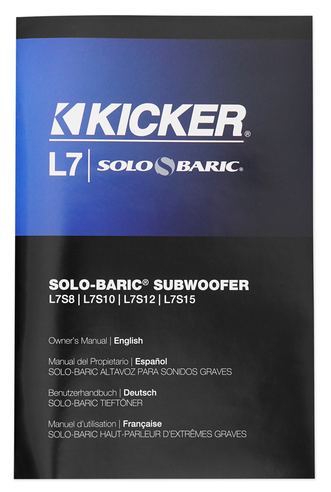 Kicker L7S102 L7 10" Solo Baric Square Car Subwoofer + Vented Sub Box Enclosure