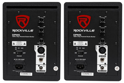 DPM5W White 2-Pack + RVSM1 Stands Bundle