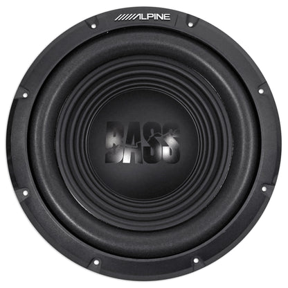 (2) Alpine W12S4 12" 1500 Watt Car Audio Subwoofers + Sealed Sub Box Enclosure
