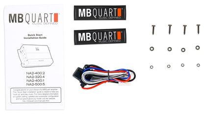DWB80B Black 2-Pack + MB Quart NA2-400.2 Amplifier Bundle