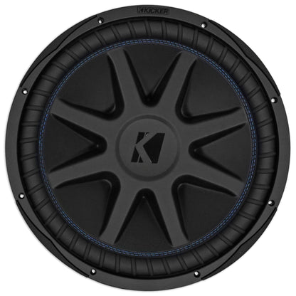 (2) Kicker 44CVX154 Comp VX CVX 15" 2000w RMS Car Subwoofers+Amplifier+Amp Kit