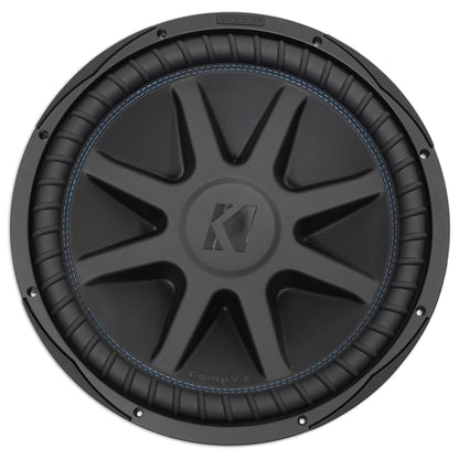 2) Kicker 44CVX152 CVX 15" 4000w Car Subwoofers+Sealed Sub Box+Amplifier+Amp Kit