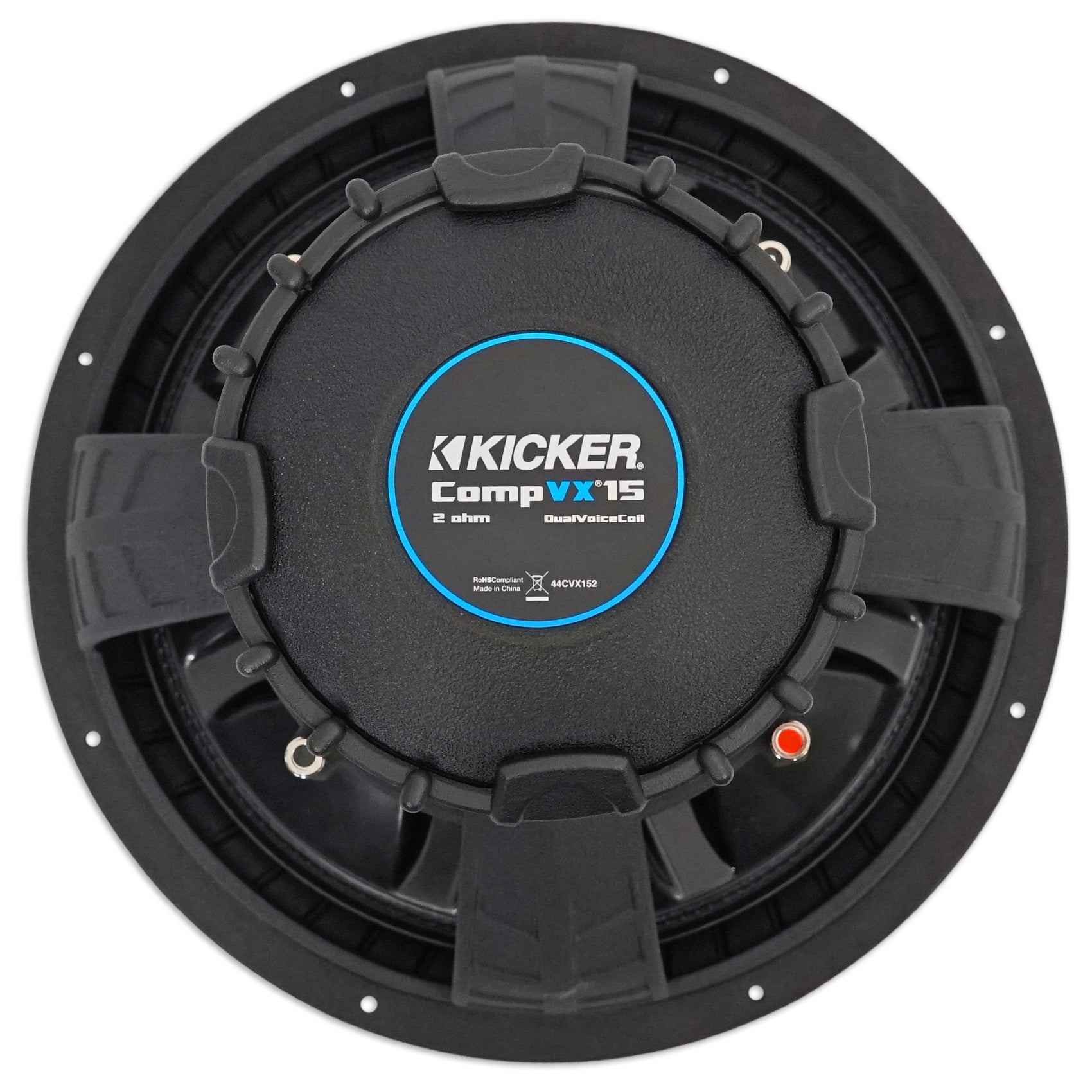 2) Kicker 44CVX152 CVX 15" 4000w Car Subwoofers+Sealed Sub Box+Amplifier+Amp Kit