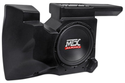 MTX RZRXP-10 10" 500w Subwoofer+Enclosure+8" Tower Speakers for Polaris RZR/UTV
