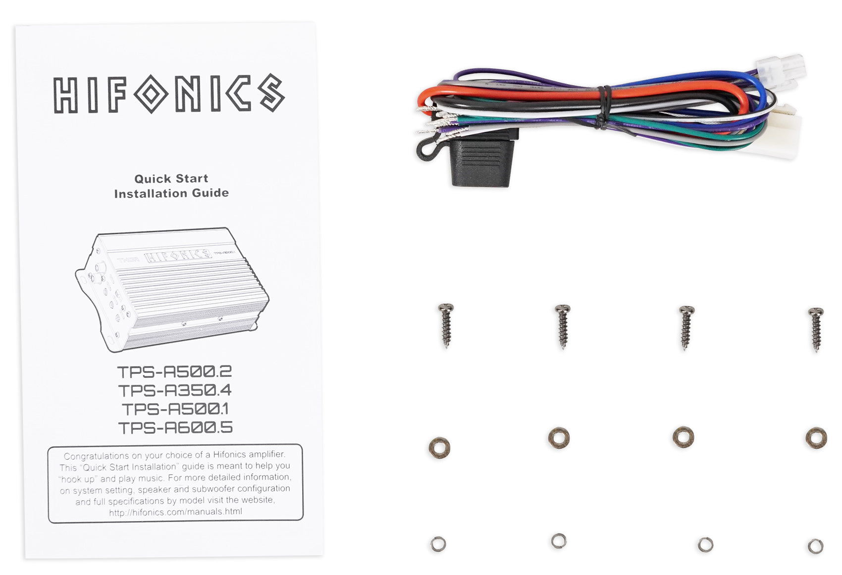 Hifonics TPS-A500.1 500w Mono Amplifier+12" Free Air Subwoofer Polaris RZR/ATV/UTV/Cart