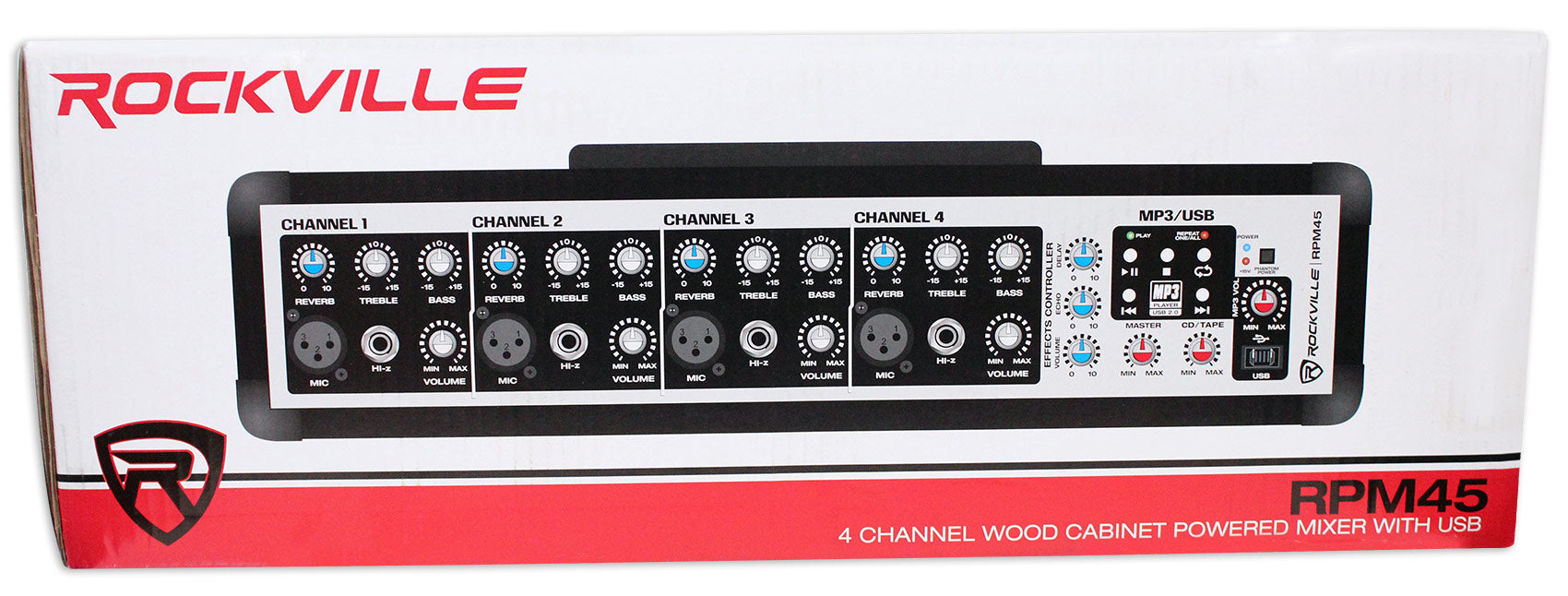 SPGN124 2-Pack + RPM45 Powered Mixer Bundle