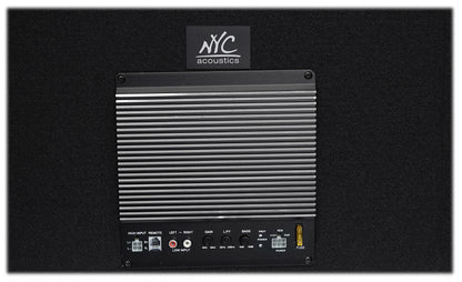 NYC Acoustics NSE12L 12" 1200w Powered Car Subwoofer/Sub Enclosure+LED+Amp Kit