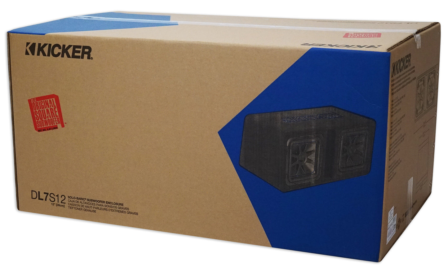 Kicker 44DL7S122 Dual 12" 3000w L7 Solo-Baric L7S Loaded Subwoofer Box+Amp+Wires