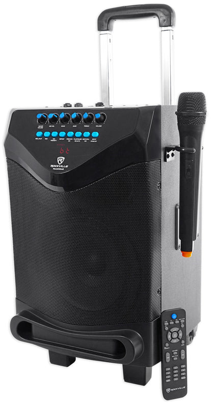 ROCKnGo 8 Portable Karaoke Speaker + Wireless Microphone Bundle