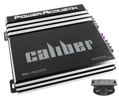 Power Acoustik RE1-1500D 1500 Watt Mono Amplifier Car Audio Amp+Wire Kit