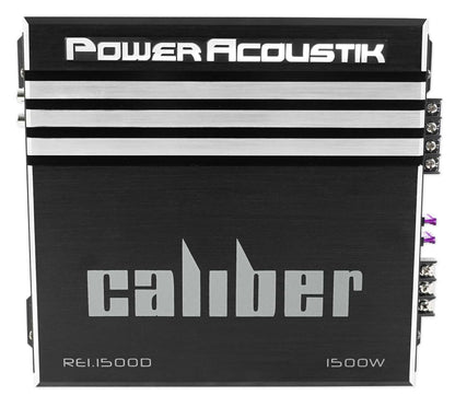 Power Acoustik RE1-1500D 1500 Watt Mono Amplifier Car Audio Amp+Wire Kit
