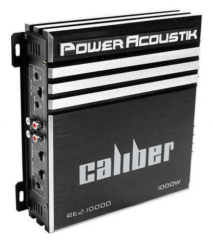 Power Acoustik RE2-1000D 1000 Watt 2-Channel Car Audio Amplifier Amp+Wire Kit