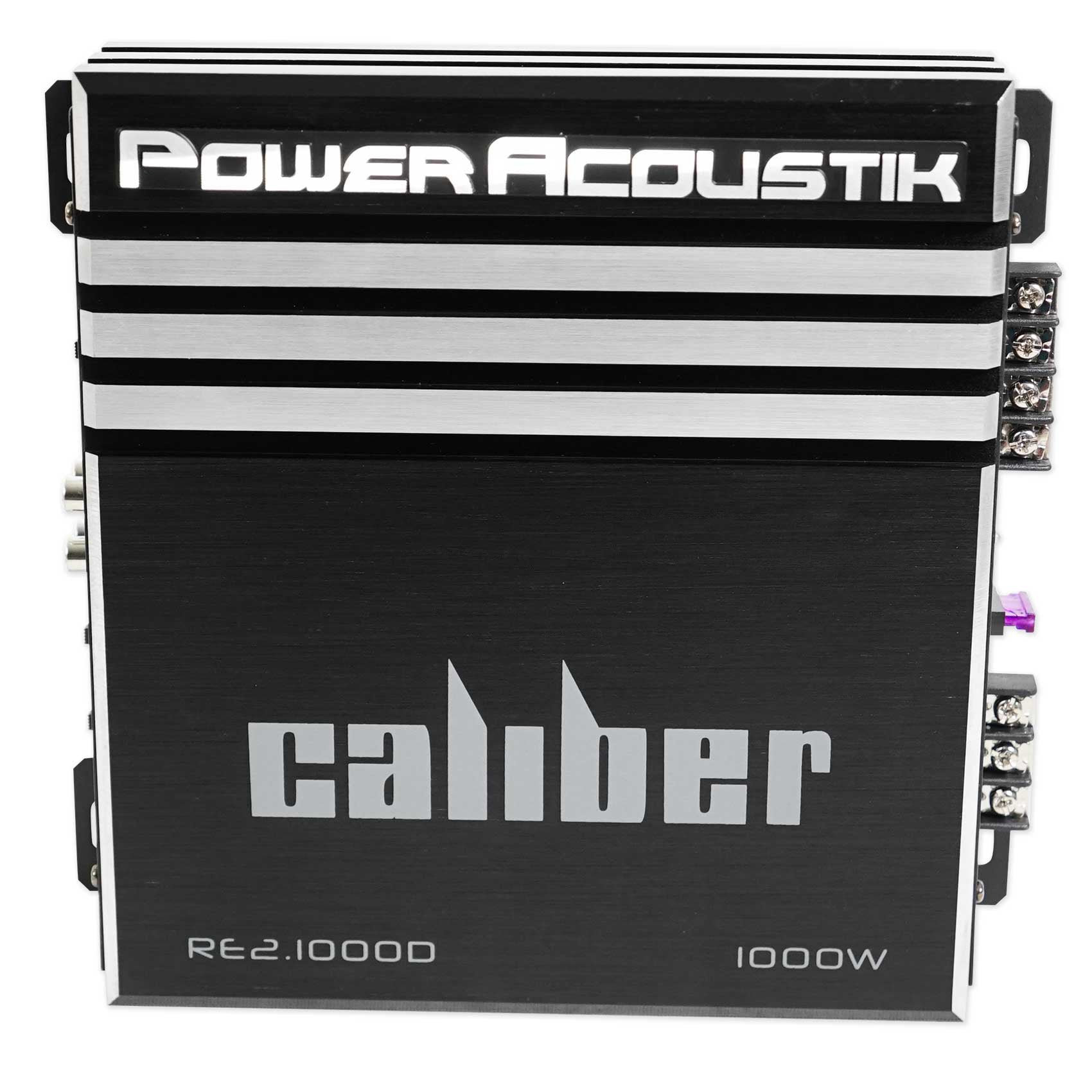 Power Acoustik RE2-1000D 1000 Watt 2-Channel Car Audio Amplifier Amp+Wire Kit