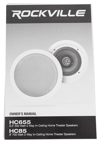 RPA60BT 4-Pack + HC655 White Ceiling Speakers Bundle
