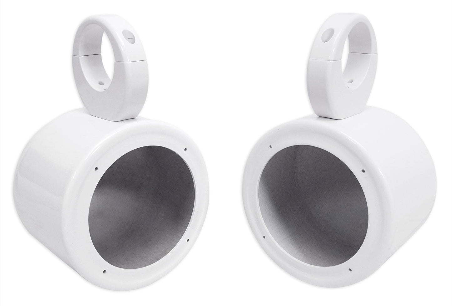 MS525W White 5.25" Marine Speakers + MAC525W White Pods Bundle