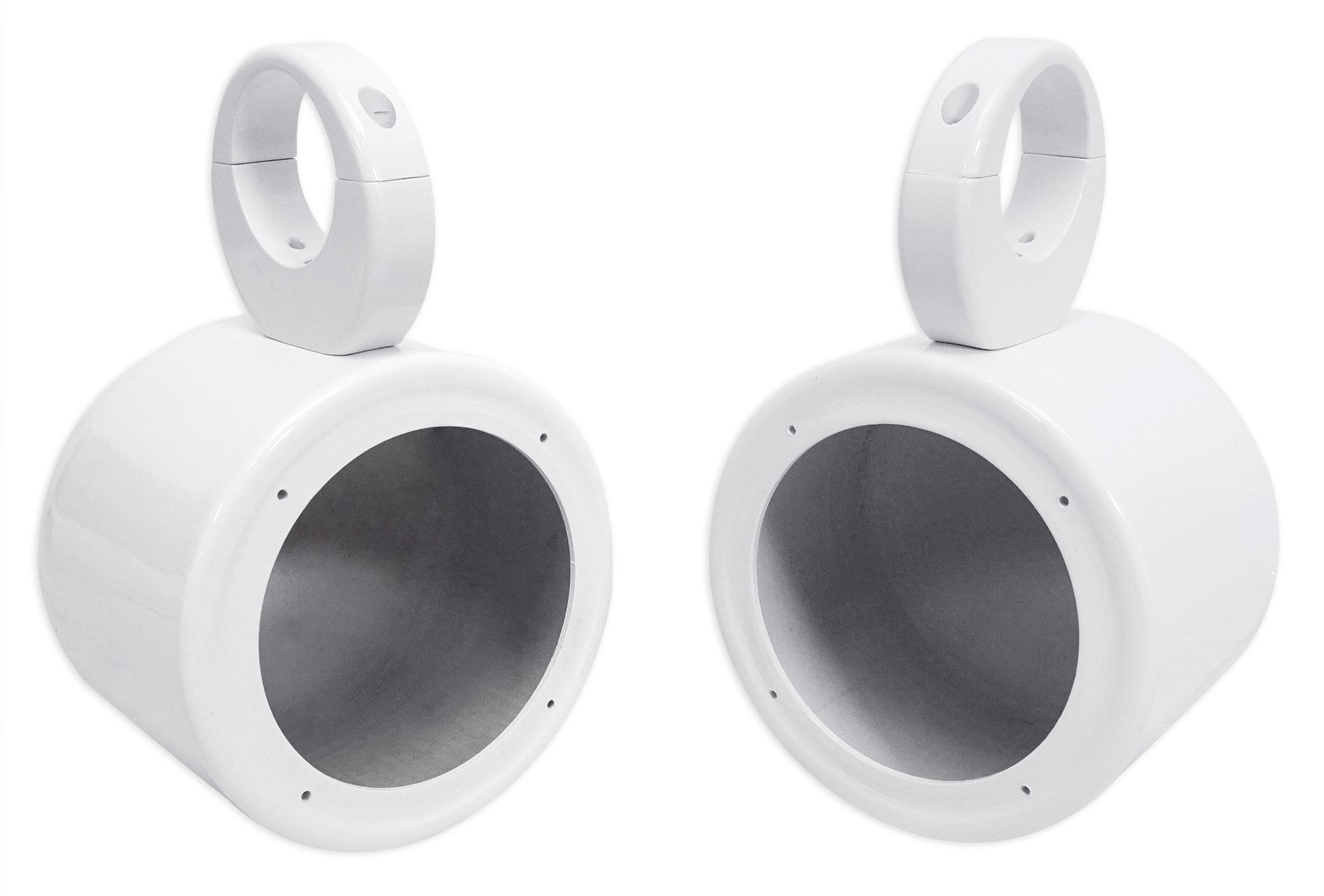 MS525W White 5.25" Marine Speakers + MAC525W White Pods Bundle