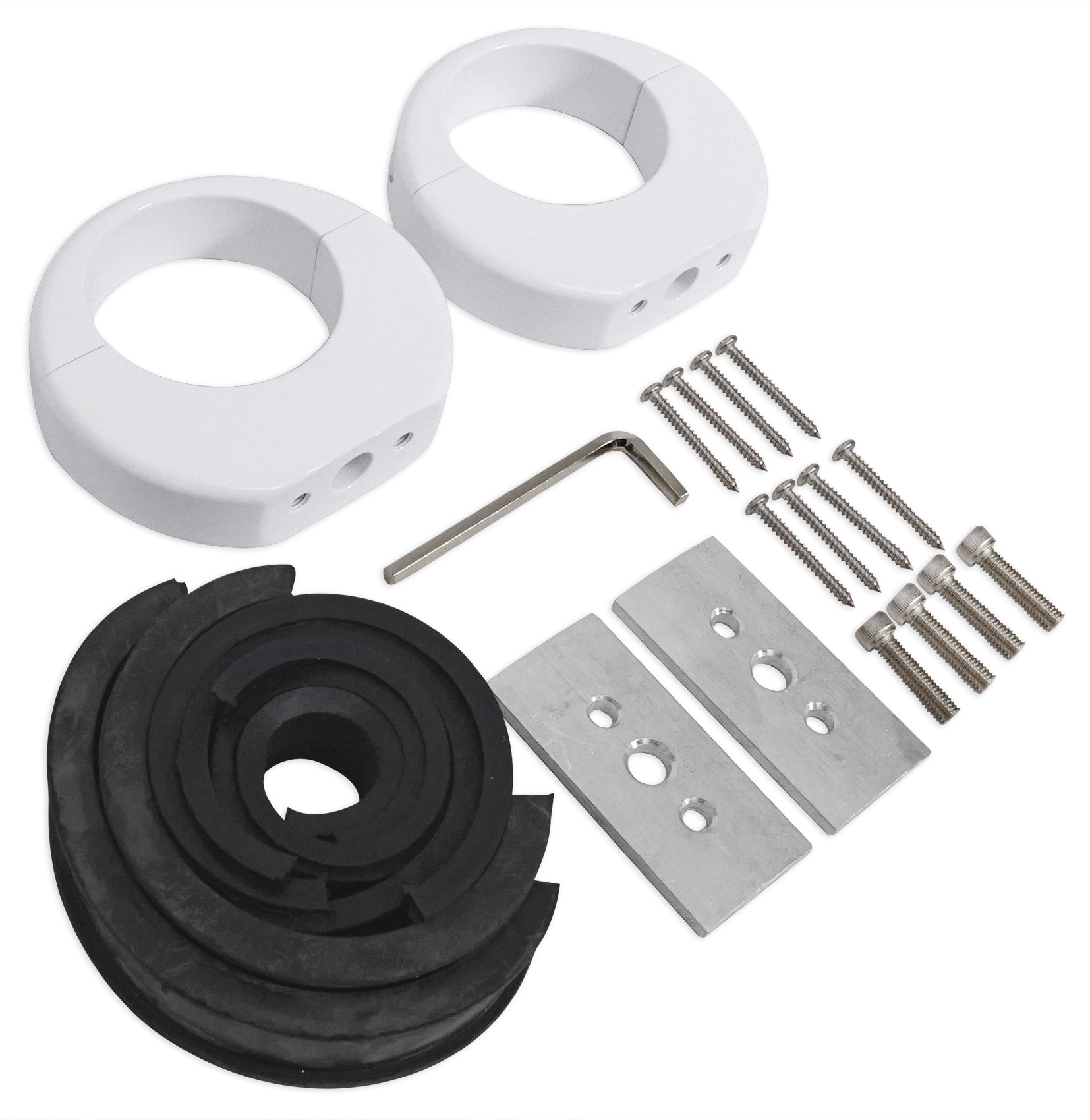 MS525W White 5.25" Marine Speakers + MAC525W White Pods Bundle