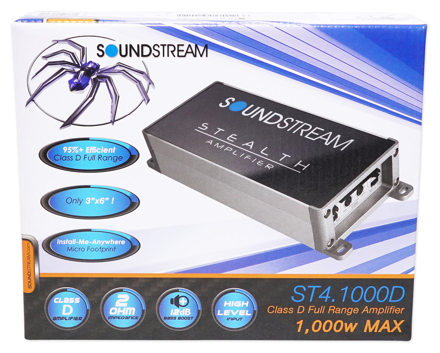 RWB90B Black + 6.5" LED Speakers + 4‑Channel Amplifier Bundle