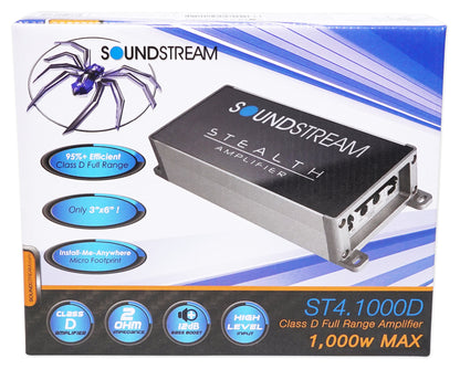 RWB90B Black + 6.5" LED Speakers + 4‑Channel Amplifier Bundle