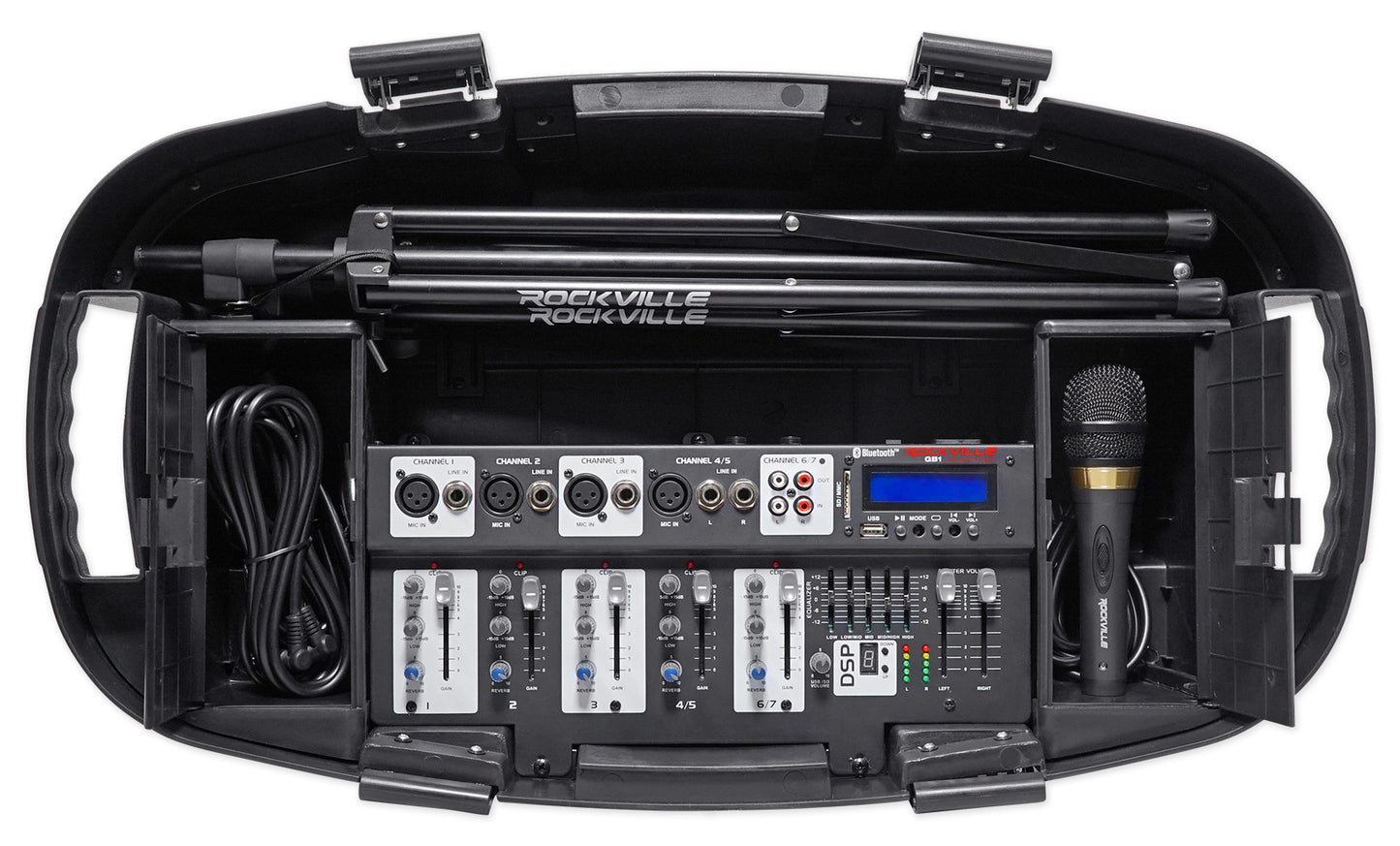GB1 Portable PA + RWM4200VH 4-Mic System Bundle