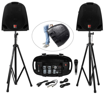 GB1 Portable PA + RWM4200VH 4-Mic System Bundle