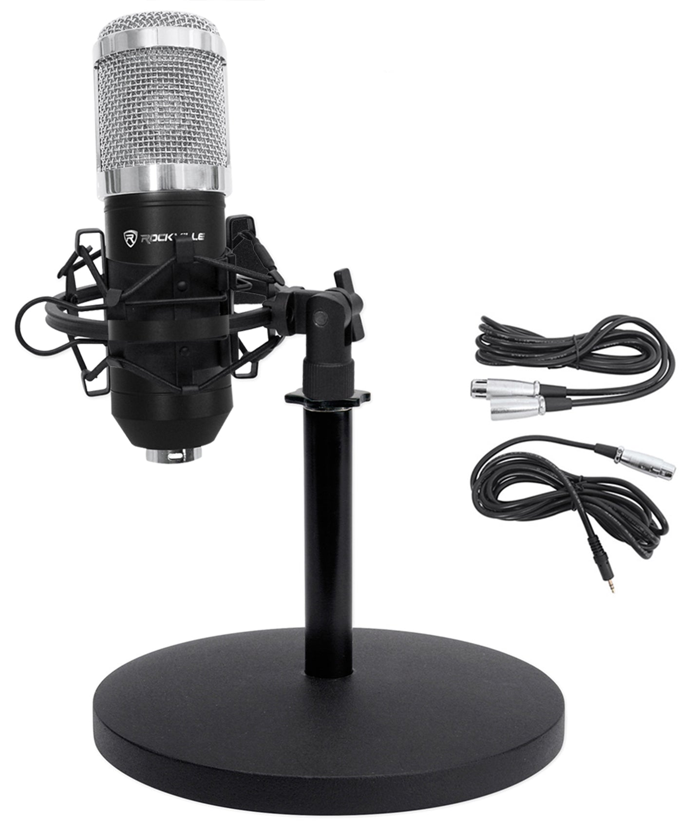 RCM01 Condenser Microphone + Samson MD5 Weighted Desktop Stand Bundle