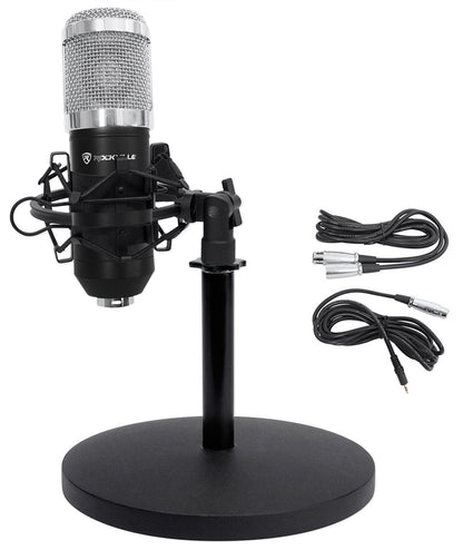 RCM01 Condenser Microphone + Samson MD5 Weighted Desktop Stand Bundle