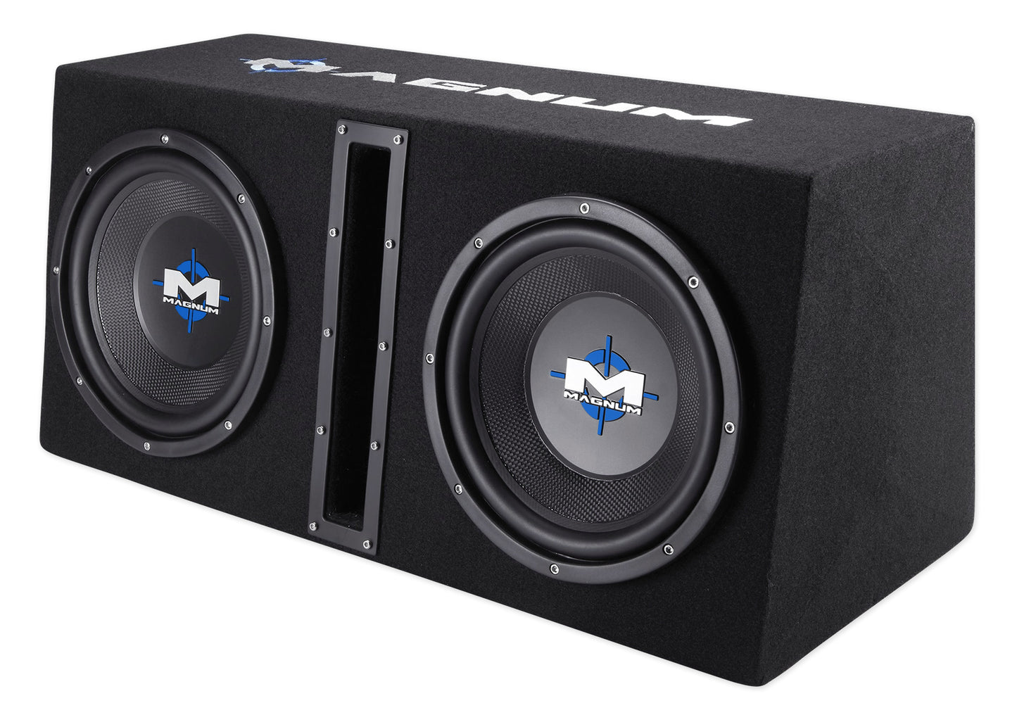 MTX Magnum MB210SP 800w Dual 10” Subwoofers+Vented Sub Box/Amp Package+Amp Kit