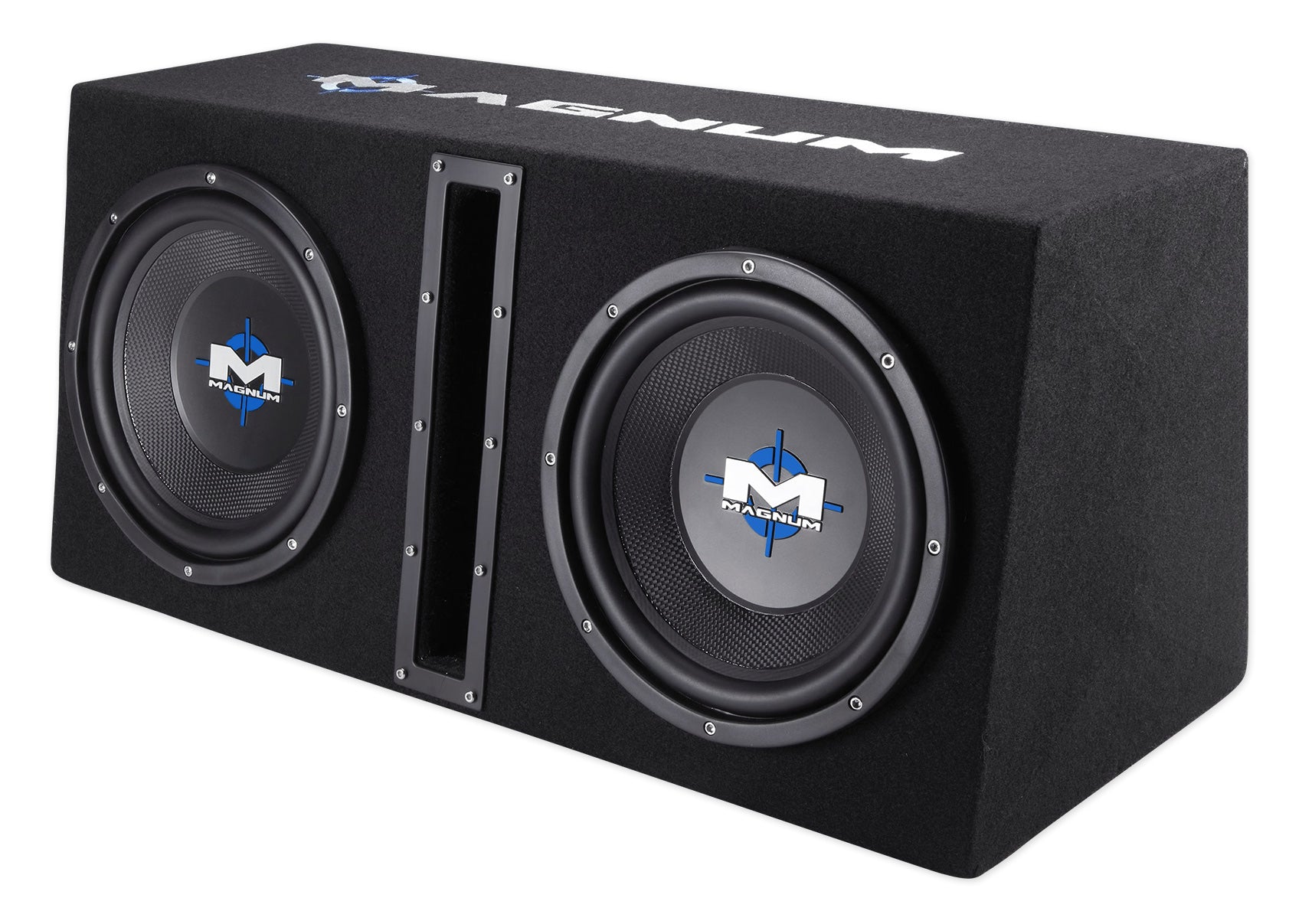 MTX Magnum MB210SP 800w Dual 10” Subwoofers+Vented Sub Box/Amp Package+Amp Kit