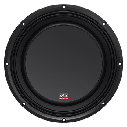 MTX 3510-04S 10" 600 Watt Shallow Car Subwoofer+Sealed Sub Box Slim Enclosure