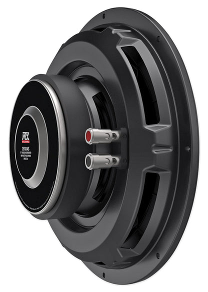 MTX 3510-04S 10" 600 Watt Shallow Car Subwoofer+Sealed Sub Box Slim Enclosure
