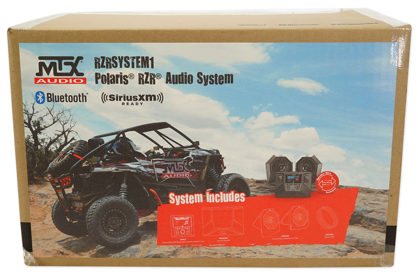 Tower Speakers+Bluetooth Receiver+Dash Kit for 2014-18 Polaris RZR XP1000/900