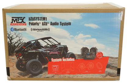 Tower Speakers+Bluetooth Receiver+Dash Kit for 2014-18 Polaris RZR XP1000/900