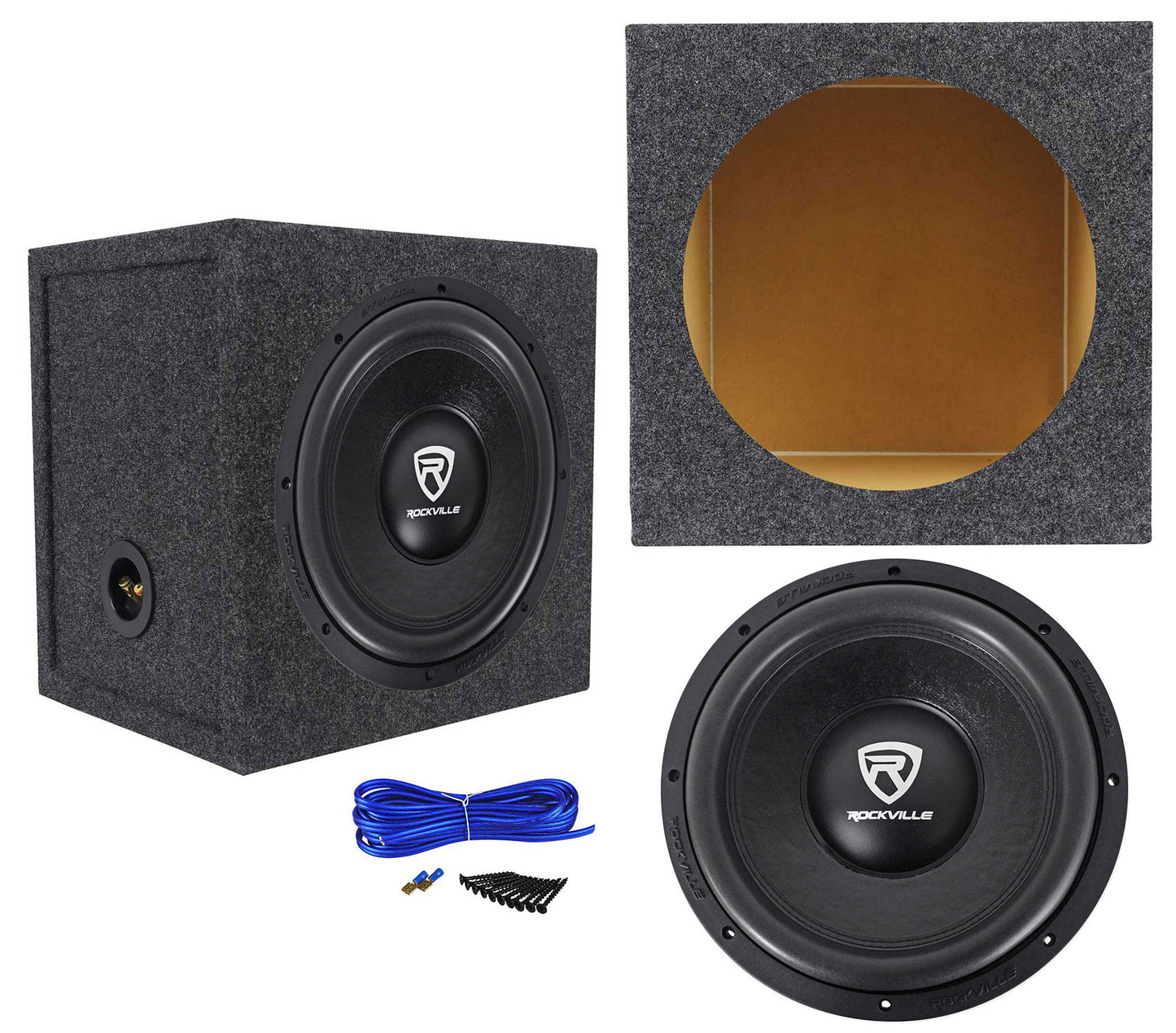 W12K6D4 V2 12 + RSQ12S Sealed Enclosure Bundle