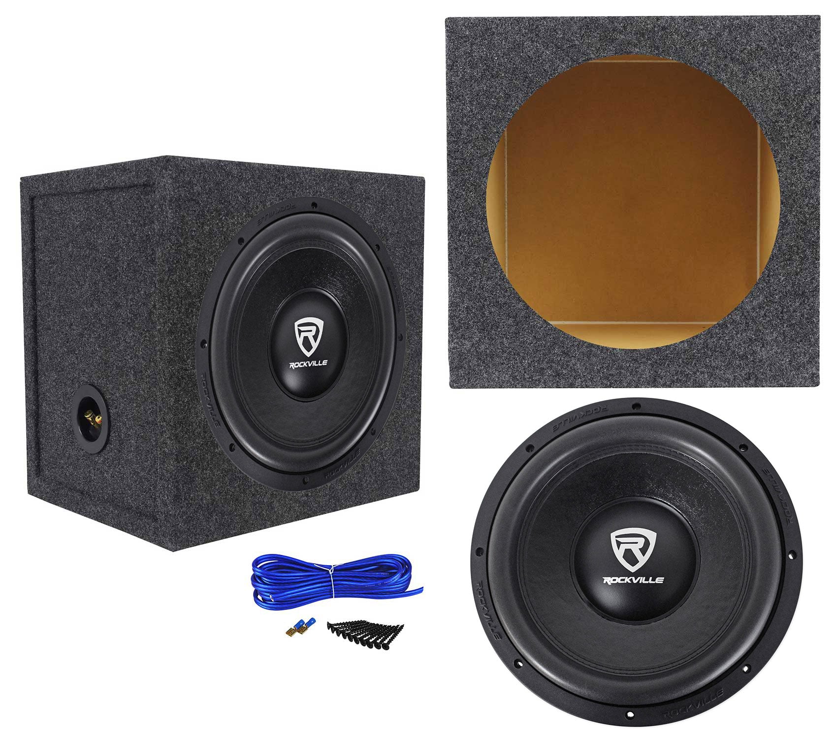 W12K6D4 V2 12 + RSQ12S Sealed Enclosure Bundle